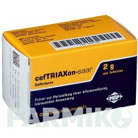 ЦЕФТРИАКСОН (CEFTRIAXON) 2 г порошок 1x50 мл - Цефтриаксон MIP PHARMA