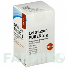 ЦЕФТРИАКСОН (CEFTRIAXON) 2 г порошок 1 шт - Цефтриаксон PUREN PHARMA