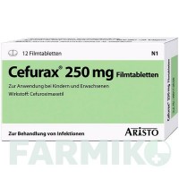 ЦЕФУРАКС (CEFURAX) 250 мг таблетки 12 шт - Цефуроксим ARISTO PHARMA