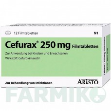 ЦЕФУРАКС (CEFURAX) 250 мг таблетки 12 шт - Цефуроксим ARISTO PHARMA