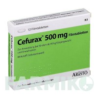 ЦЕФУРАКС (CEFURAX) 500 мг таблетки 12 шт - Цефуроксим ARISTO PHARMA