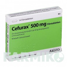 ЦЕФУРАКС (CEFURAX) 500 мг таблетки 14 шт - Цефуроксим ARISTO PHARMA