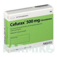 ЦЕФУРАКС (CEFURAX) 500 мг таблетки 24 шт - Цефуроксим ARISTO PHARMA