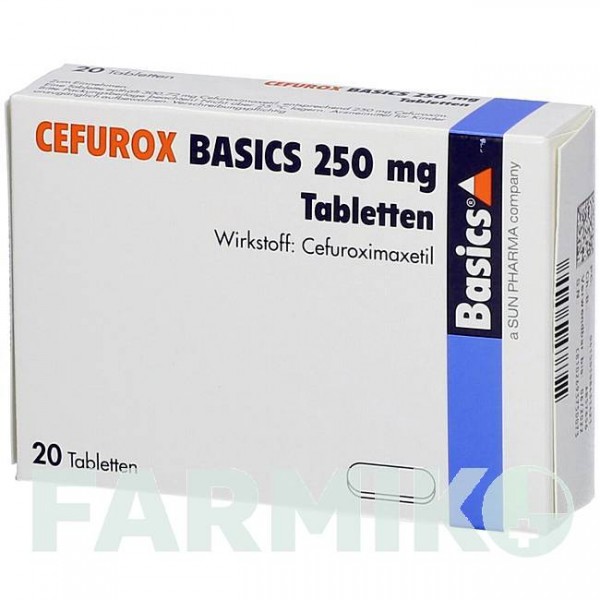 ЦЕФУРОКС (CEFUROX) 250 мг таблетки 20 шт - Цефуроксим BASICS