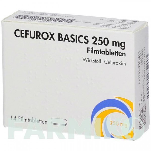 ЦЕФУРОКС (CEFUROX) 250 мг таблетки 24 шт - Цефуроксим SUN PHARMACEUTICALS