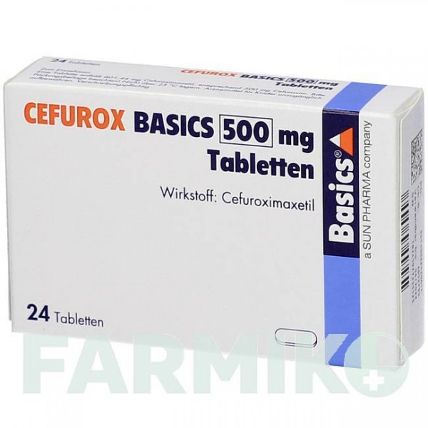 ЦЕФУРОКС (CEFUROX) 500 мг таблетки 24 шт - Цефуроксим BASICS