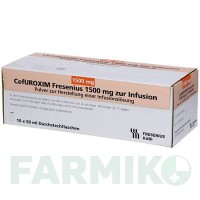 ЦЕФУРОКСИМ (CEFUROXIM) 1500 мг порошок 10x50 мл - Цефуроксим FRESENIUS