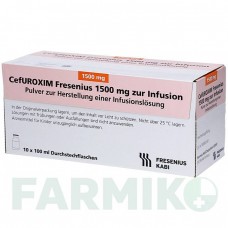 ЦЕФУРОКСИМ (CEFUROXIM) 1500 мг порошок 10 шт - Цефуроксим FRESENIUS