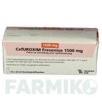 ЦЕФУРОКСИМ (CEFUROXIM) 1500 мг порошок 10 шт - Цефуроксим FRESENIUS