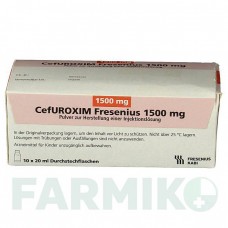 ЦЕФУРОКСИМ (CEFUROXIM) 1500 мг порошок 10 шт - Цефуроксим FRESENIUS