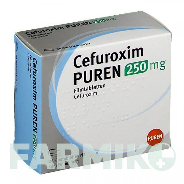 ЦЕФУРОКСИМ (CEFUROXIM) 250 мг таблетки 24 шт - Цефуроксим PUREN PHARMA