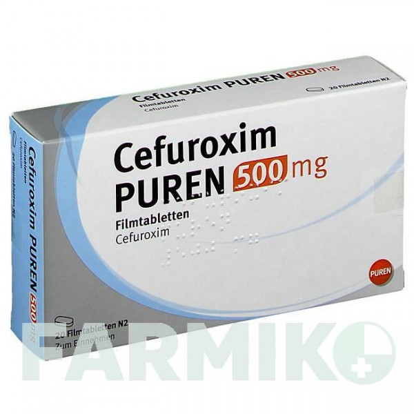 ЦЕФУРОКСИМ (CEFUROXIM) 500 мг таблетки 20 шт - Цефуроксим PUREN PHARMA