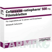 ЦЕФУРОКСИМ (CEFUROXIM) 500 мг таблетки 24 шт - Цефуроксим RATIOPHARM