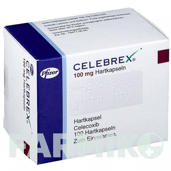 ЦЕЛЕБРЕКС (CELEBREX) 100 мг капсулы 100 шт - Целекоксиб ACA MULLER-ADAG PHARMA
