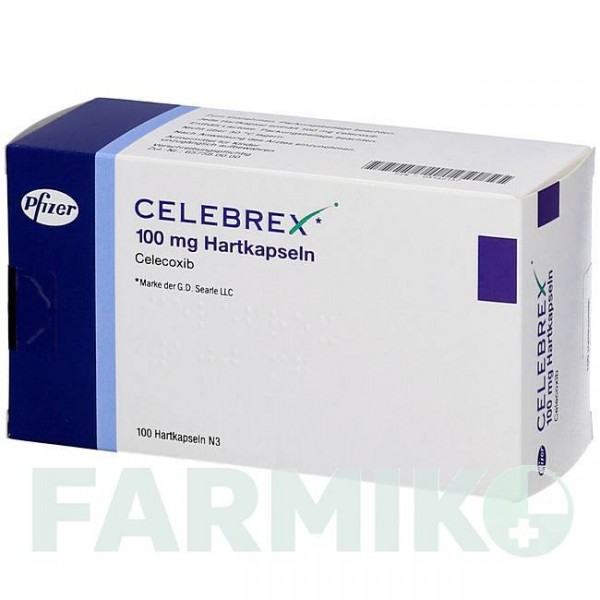 ЦЕЛЕБРЕКС (CELEBREX) 100 мг капсулы 100 шт - Целекоксиб EMRA-MED