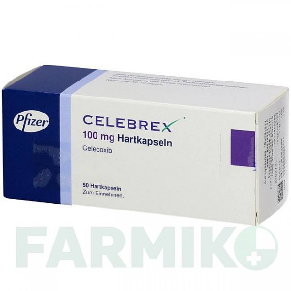 ЦЕЛЕБРЕКС (CELEBREX) 100 мг капсулы 50 шт - Целекоксиб KOHLPHARMA