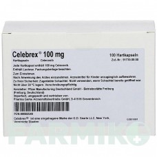 ЦЕЛЕБРЕКС (CELEBREX) 100 мг капсулы 100 шт - Целекоксиб PHARMA GERKE