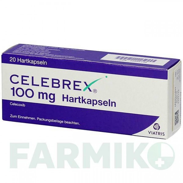 ЦЕЛЕБРЕКС (CELEBREX) 100 мг капсули 20 шт - Целекоксиб VIATRIS