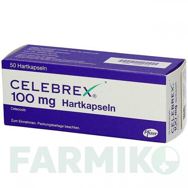 ЦЕЛЕБРЕКС (CELEBREX) 100 мг капсулы 50 шт - Целекоксиб VIATRIS