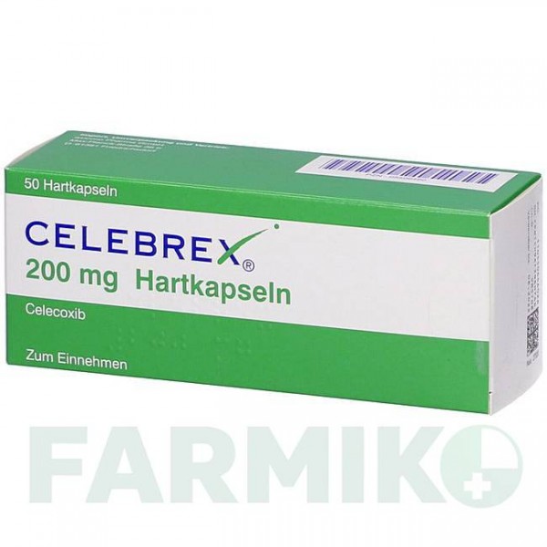 ЦЕЛЕБРЕКС (CELEBREX) 200 мг капсулы 50 шт - Целекоксиб AXICORP PHARMA