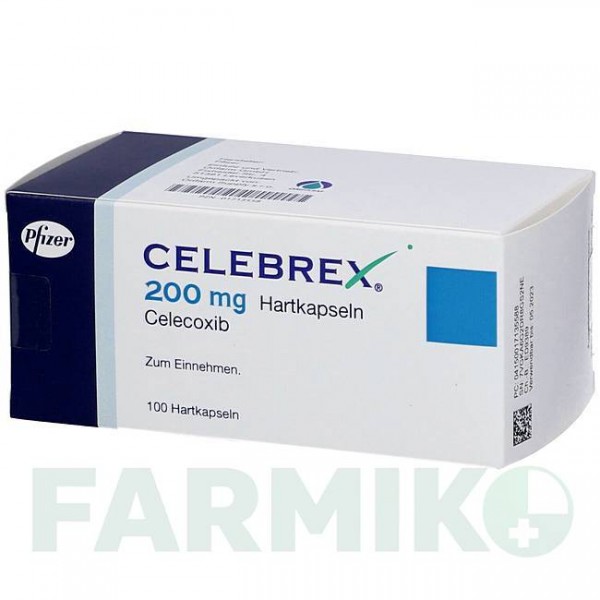 ЦЕЛЕБРЕКС (CELEBREX) 200 мг капсули 100 шт - Целекоксиб ORIFARM