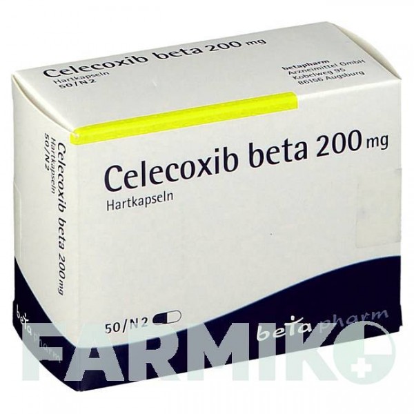 ЦЕЛЕКОКСИБ (CELECOXIB) 200 мг капсулы 50 шт - Целекоксиб BETAPHARM