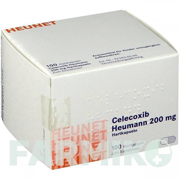 ЦЕЛЕКОКСИБ (CELECOXIB) 200 мг капсули 100 шт - Целекоксиб HEUNET PHARMA
