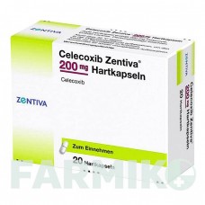 ЦЕЛЕКОКСИБ (CELECOXIB) 200 мг капсули 20 шт - Целекоксиб ZENTIVA