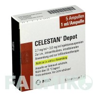 ЦЕЛЕСТАН (CELESTAN) 2,7 мг + 3 мг суспензия 5x1 мл - Бетаметазон депо ORGANON