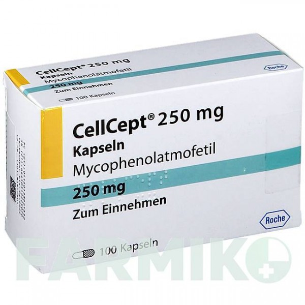 СЕЛЛСЕПТ (CELLCEPT) 250 мг капсулы 100 шт - Микофеноловая кислота ABACUS MEDICINE