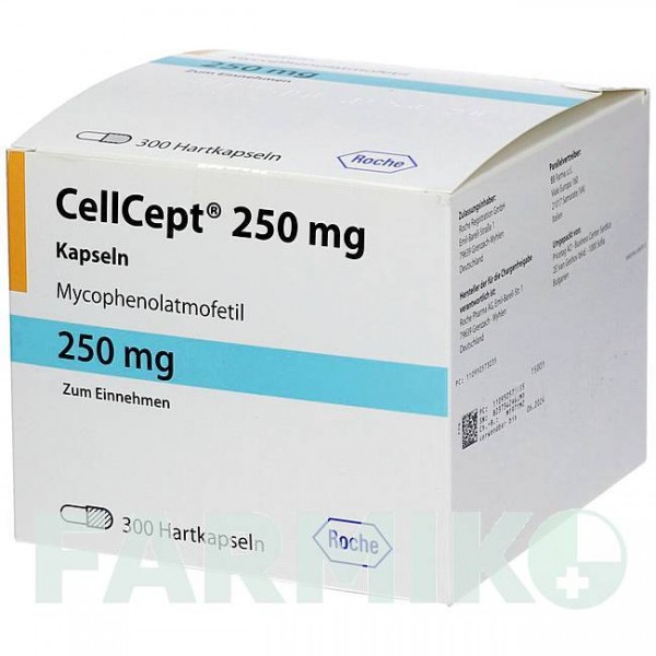 СЕЛЛСЕПТ (CELLCEPT) 250 мг капсули 300 шт - Мікофенолова кислота BB FARMA