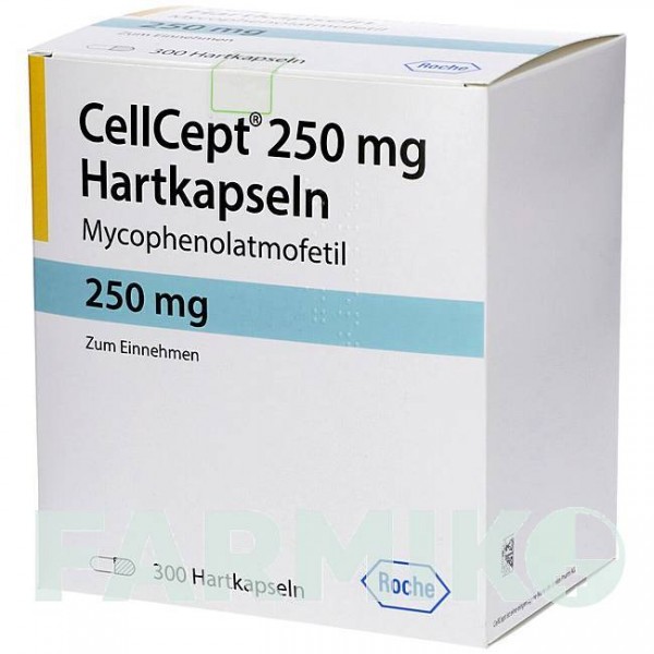 СЕЛЛСЕПТ (CELLCEPT) 250 мг капсулы 300 шт - Микофеноловая кислота FD PHARMA