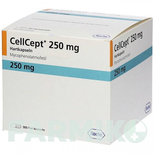 СЕЛЛСЕПТ (CELLCEPT) 250 мг капсули 300 шт - Мікофенолова кислота KOHLPHARMA
