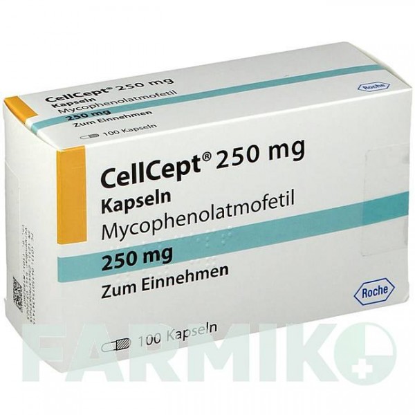 СЕЛЛСЕПТ (CELLCEPT) 250 мг капсули 100 шт - Мікофенолова кислота ORIGINALIS