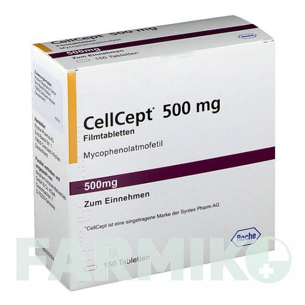 СЕЛЛСЕПТ (CELLCEPT) 500 мг таблетки 50 шт - Микофеноловая кислота DOCPHARM