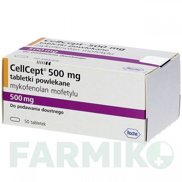 СЕЛЛСЕПТ (CELLCEPT) 500 мг таблетки 50 шт - Микофеноловая кислота HAEMATO PHARM