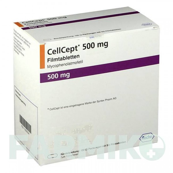 СЕЛЛСЕПТ (CELLCEPT) 500 мг таблетки 150 шт - Мікофенолова кислота KOHLPHARMA