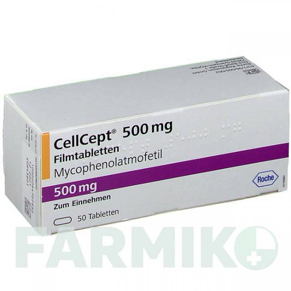 СЕЛЛСЕПТ (CELLCEPT) 500 мг таблетки 50 шт - Микофеноловая кислота ROCHE