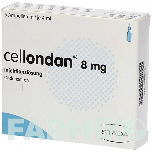 ЦЕЛЛОНДАН (CELLONDAN) 8 мг розчин 5 шт - Ондансетрон STADAPHARM