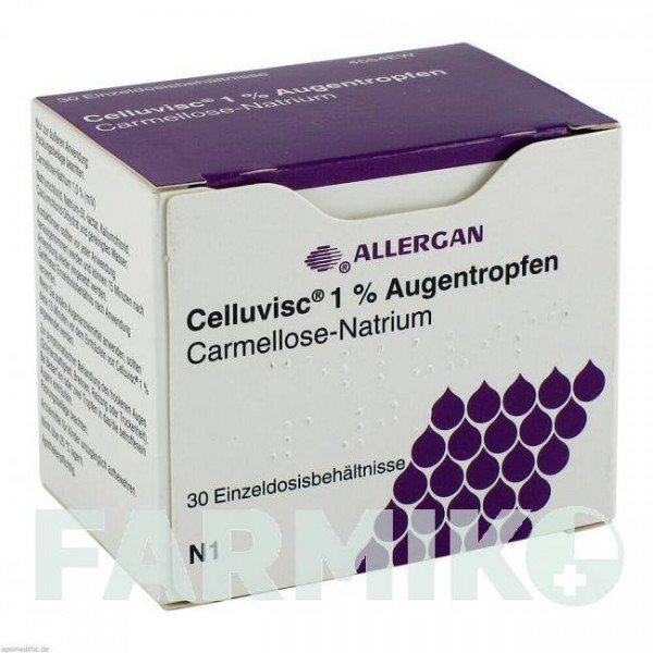 ЦЕЛЛУВІСК (CELLUVISC) 1% краплі 30x0,4 мл - Штучні сльози ABBVIE