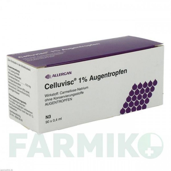 ЦЕЛЛУВІСК (CELLUVISC) 1% краплі 90x0,4 мл - Штучні сльози ABBVIE
