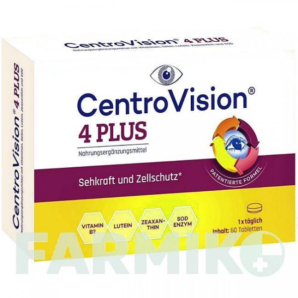 ЦЕНТРОВИЗИОН (CENTROVISION) 4 таблетки 60 шт - Активные вещества OMNIVISION