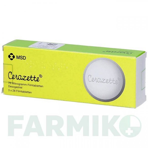 ЧАРОЗЕТТА (CERAZETTE) 75 мкг таблетки 3x28 шт - Дезогестрел FD PHARMA