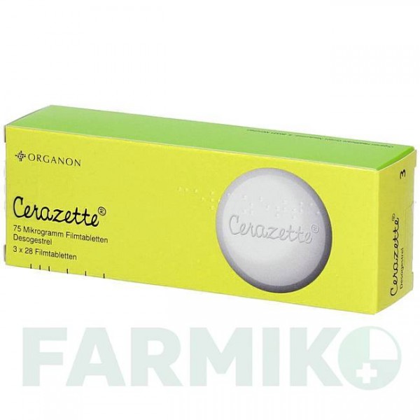 ЧАРОЗЕТТА (CERAZETTE) 75 мкг таблетки 3x28 шт - Дезогестрел ORGANON
