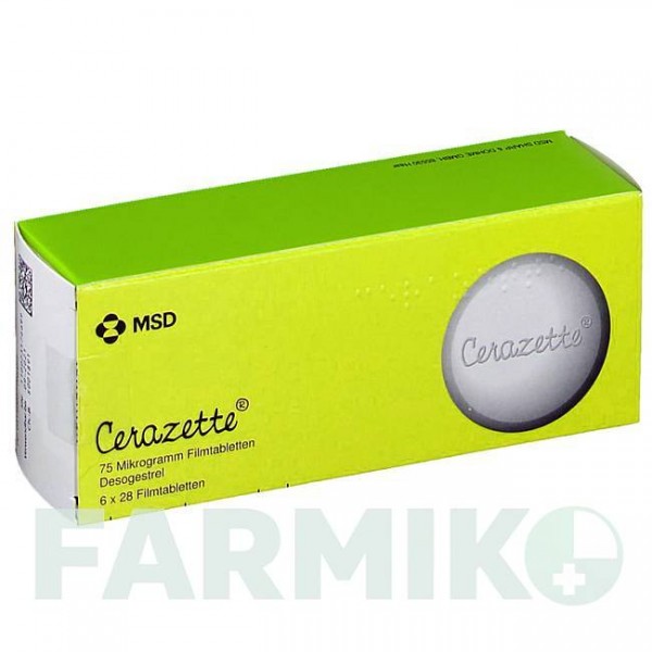 ЧАРОЗЕТТА (CERAZETTE) 75 мкг таблетки 6x28 шт - Дезогестрел ORGANON