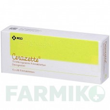 ЧАРОЗЕТТА (CERAZETTE) таблетки 6x28 шт - Дезогестрел ORIFARM