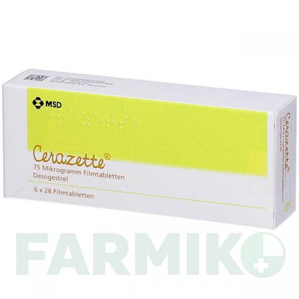 ЧАРОЗЕТТА (CERAZETTE) таблетки 6x28 шт - Дезогестрел ORIFARM