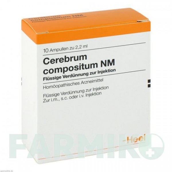 ЦЕРЕБРУМ КОМПОЗИТУМ (CEREBRUM COMPOSITUM) ампули 10 шт - Гомеопатія BIOLOGISCHE HEILMITTEL HEEL