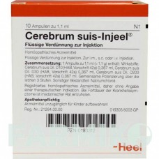 ЦЕРЕБРУМ СУИС (CEREBRUM SUIS) ампулы 10 шт - Гомеопатия BIOLOGISCHE HEILMITTEL HEEL