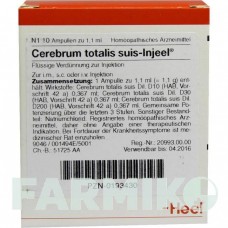 ЦЕРЕБРУМ ТОТАЛИС (CEREBRUM TOTALIS) ампулы 10 шт - Гомеопатия BIOLOGISCHE HEILMITTEL HEEL